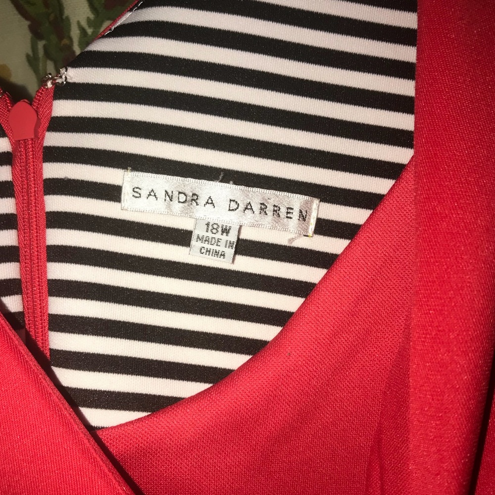Sandra Darren Scuba Dress Size 18W - Picture 3 of 3